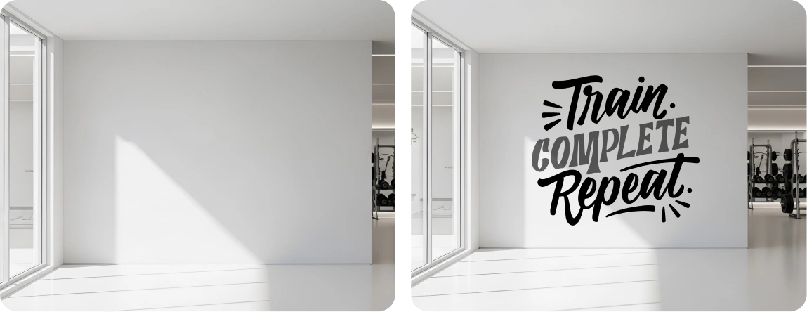 Gym | Plaster – Motivational Typography Wall